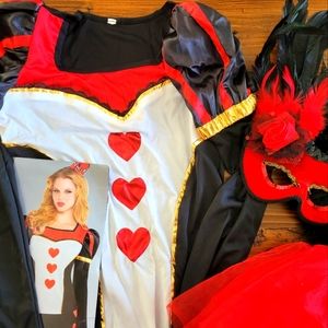 RED QUEEN storybook long sleeve top.